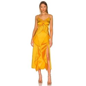 Amur Yellow Slip Dress